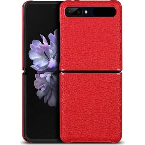 Luxury Genuine Leather case for Samsung Galaxy Z Flip 6.7" Protective Shell Ultra-thin Cover For Galaxy Z Flip 5G Capa Fundas