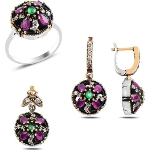 Silverlina Silver Zircon Stone Authentic Set