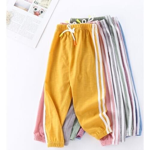 Kids Summer Pants Baby Boy Anti Mosquito Long Harem Pant Bottoms For Children 0-5years Girls Panties Toddler Trousers Joggers