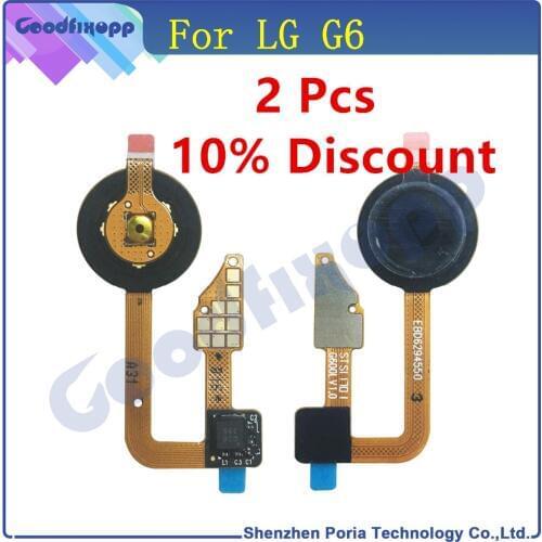 For LG G6 Fingerprint Sensor Scanner Lock Touch ID Home Button Return Flex Cable Replacement