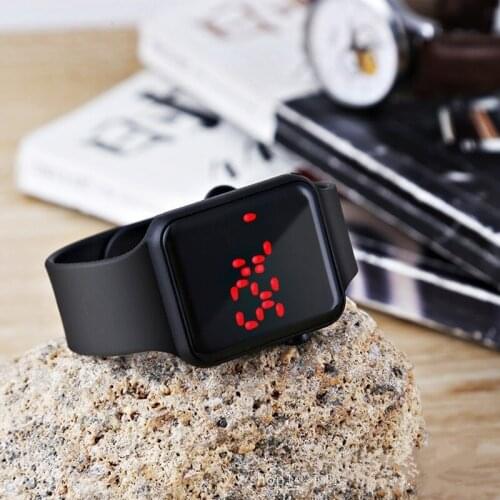 Sport Digital Watch Women Men Square LED Watch Silicone Electronic Watch Womens Watches Clock relogio feminino digital reloj