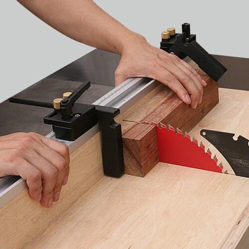 Miter Rail Stop Rail Limit T-slot Positioner T-rail Stop Chute Limiter Woodworking DIY Hand Tools