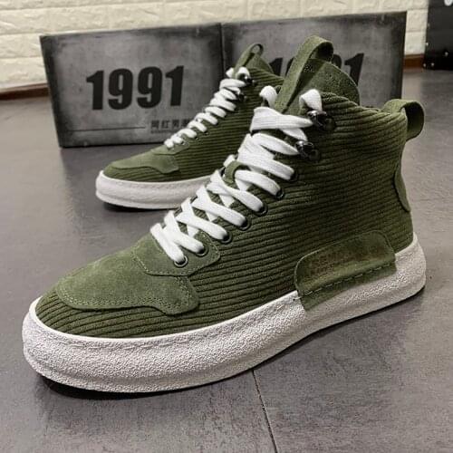 2019 Hip hops New Luxury Mens Casual Fashion shoes High Top Men Sneaker New Lace-up Hip Hop Tenis Sapato Masculino Leather Shoes