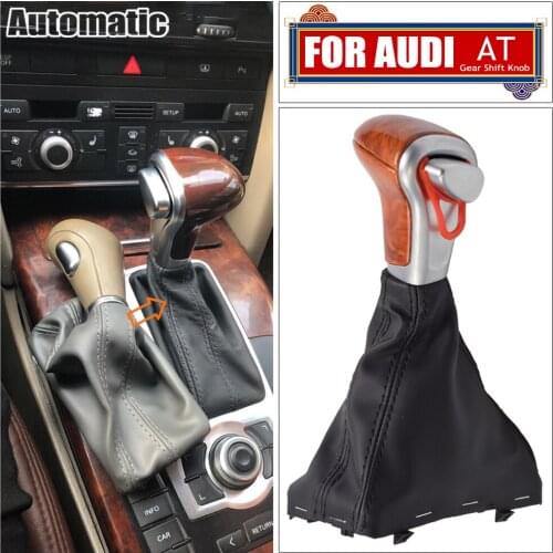 Car Leather GEAR Shift Knob shift knobs FOR AUDI A6 A7 A3 A4 A5 A6 c6 Q5 2009 2010 2011 2012 2014 4G1 713 139 R