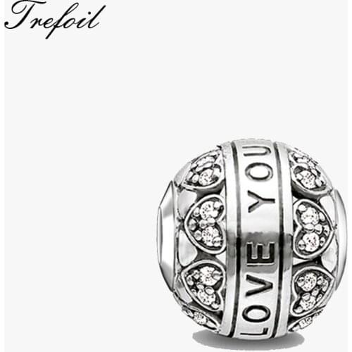 Charm Beads I Love You Ball,2018 Fashion Jewelry Trendy Ethnic Silver Jewelry For Women and Men Fit Bracelet Necklace
