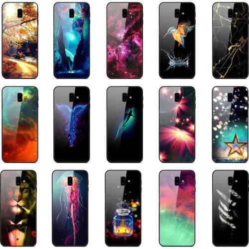 For Samsung Galaxy J6 2018 Case EU J600 Tempered Glass Case Silicone Phone Cover for Samsung J6plus 2018 J6+ J 6 Plus J610 Case