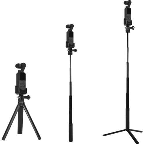 Osmo Pocket Handheld selfie stick rod + tripod stabilize holder For DJI osmo Pocket camera gimbal accessories