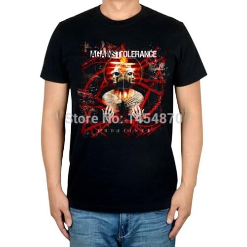Cool Harajuku against tolerance Undefined Rock Brand t shirt Cotton Punk fitness Hardrock Metal black shirts vintage