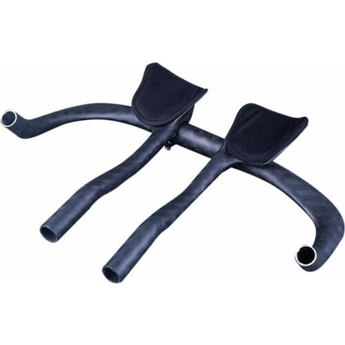 Matte 12K Carbon Cycling Aero Bars TT Handle Bars Bike TT Bar Ends Rest Put Handlebar Triathlon Bicycle Extender