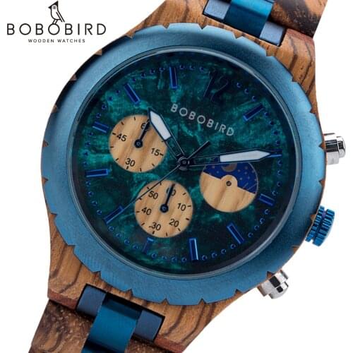 BOBO BIRD Mens Watches Men Quartz Wristwatches Male Man Watches Wood Timepieces Custom Male Watch Clock relojes Gift 2021 New