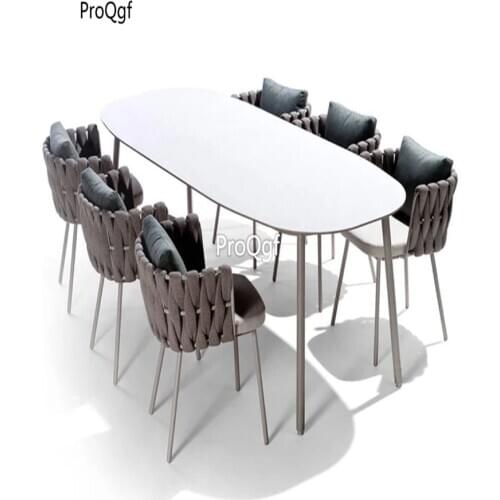 Ngryise 1 set minshuku holiday rattan 6 chair and 1 table