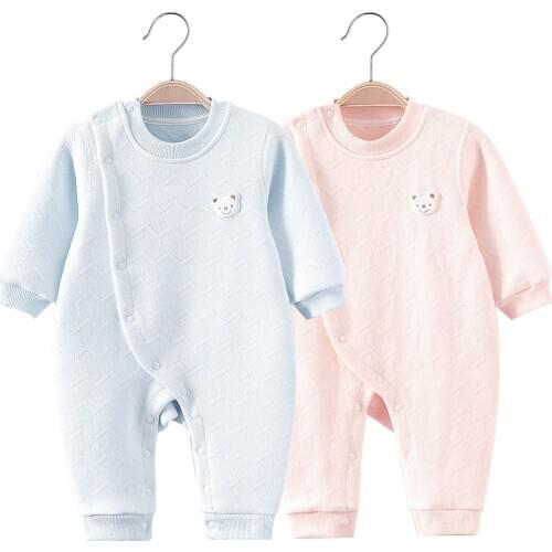 Spring Autumn New Baby Clothes Boys Girls Homewear Jumpsuit Long Sleeve Pajamas Cartoon Pure Cotton Rompers For Newborn 3-18m