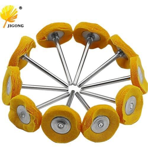 10pcs/Lots Polishing Wheel Buffing Pad Brush Jewelry Metal Micro-Electronic Dremel Accessories for Rotary Tools Polishing Pads