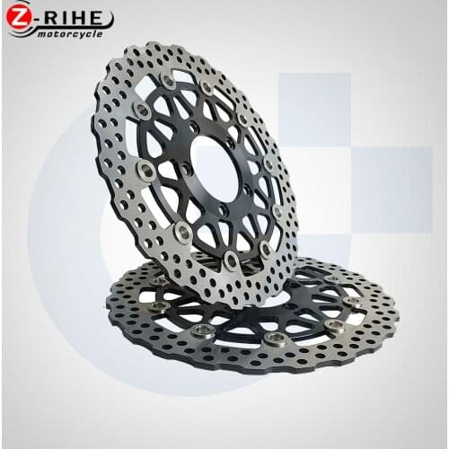2PCS Front Floating Brake Disc Rotor Motorcycle Accessories Motorbike Parts Brake Rotors For KAWASAKI Z800 Z 800 2013-2015 2014