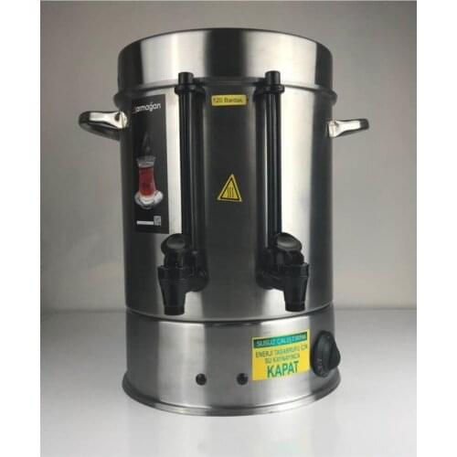 120 cup 2000w Steel Çaycı Thermostat Urn Black Plastic