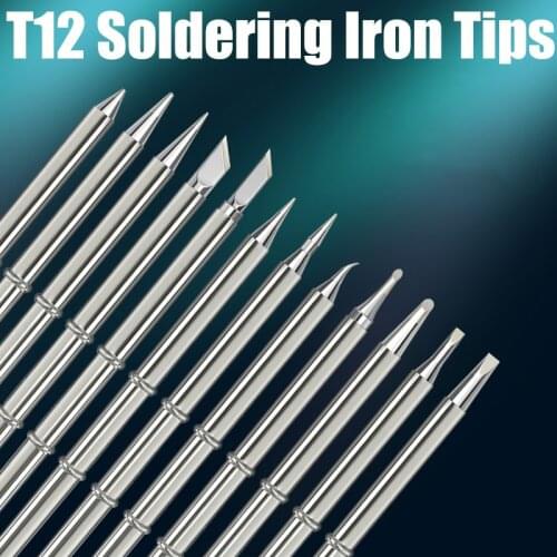 T12 Series Soldering Iron Tips for HAKKO T12 Handle LED vibration switch Temperature Controller FX951 FX-952