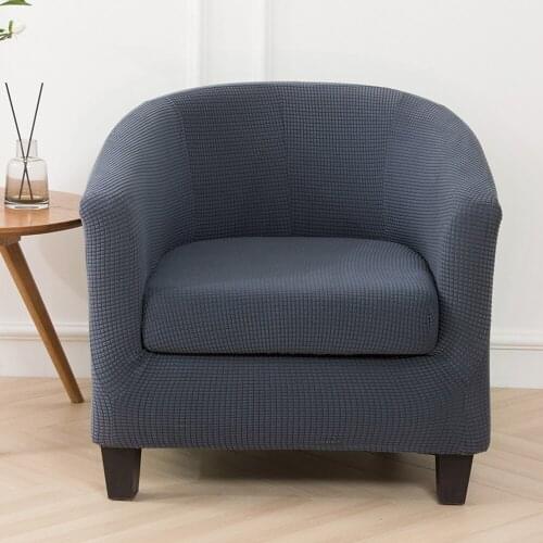 Jacquard Club Chair Covers for Armchairs Stretch Sofa Slipcovers Elastic Bathtub Seat Cover Furniture Protector Case Couch Cover