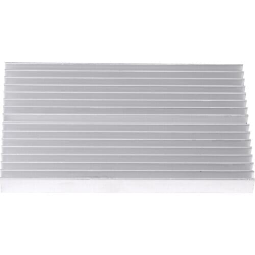 1PC DIY Cooler Aluminum Grille Shape Heat Sink Chip For IC LED Power Transistor 100X60X10mm