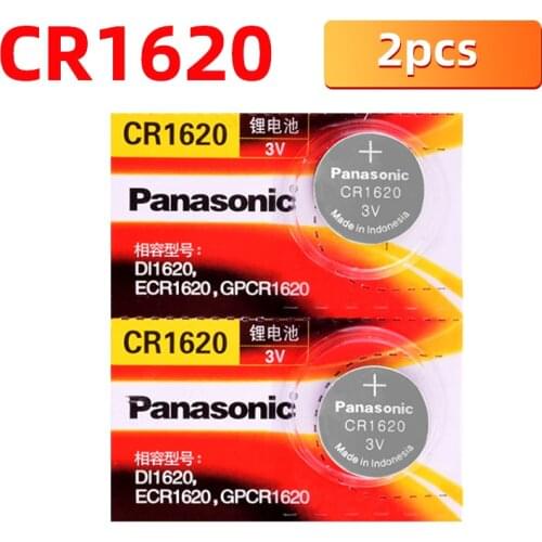 2PCS Panasonic original CR1620 button battery cr1620 ECR1620 GPCR1620 3v lithium battery for remote key automatic watch