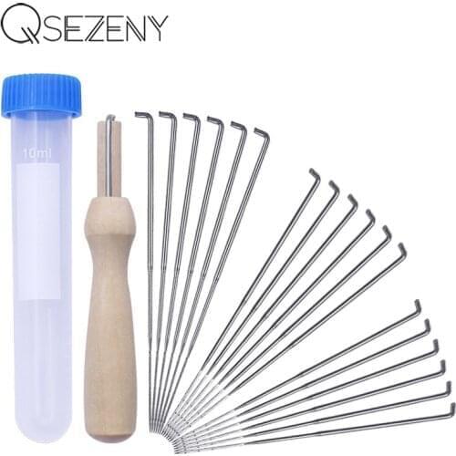 20pcs/Set Sewing Needles 3 Sizes Felting Needles Artesanato Wool Felt Pocked Needles Set DIY Craft Felt Tools With Wood Handle