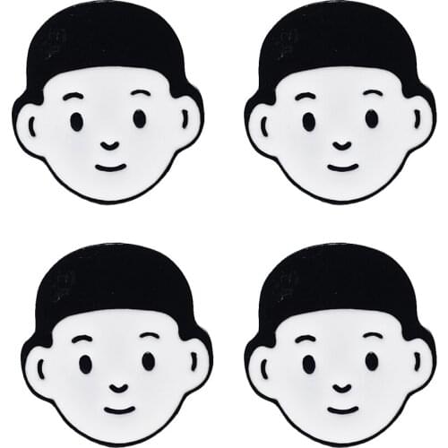 4pcs Cartoon Custom Boy Brooches Enamel Pin Backpack Metal Clothes Badges Lapel Pin Creative Jewelry Gift For Friends