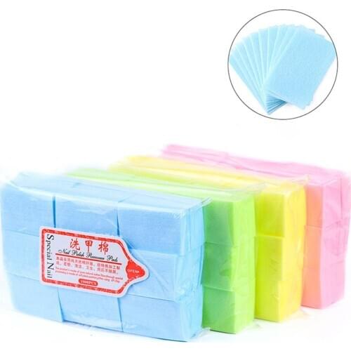 600Pcs Disposable Nail Polish Remover Pads Wash Towel Cotton Cloth Cleaning Tool Nail Art Remover Manicure Polish Gel Cotton