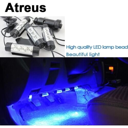Atreus 2018 Car Atmosphere Lamp Interior LED Light Decorative For BMW e46 e39 e36 Audi a4 b6 a3 a6 c5 Renault duster Lada granta