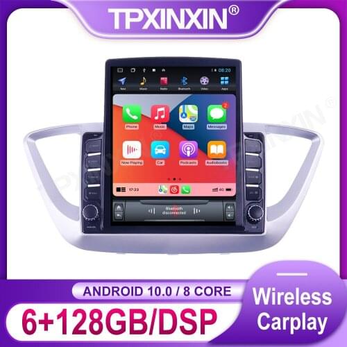 Android 10.0 Car Radio For Hyundai Solaris 2016 2017 - 2018 Multimedia Video Audio Recorder DVD Player Navigation GPS Auto 2 din