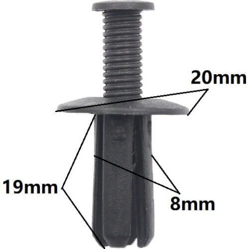 Auto Fastener Fixed Sound & Heat Insulation Cotton 8mm hole push type plastic screw expansion retaining clips