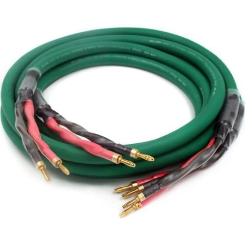 Free shipping Pure Copper Audiophile Speaker cable hifi loudspeaker cable