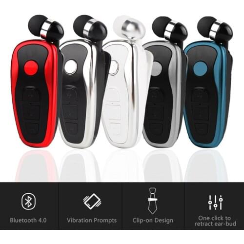 Wireless 4.1 Earphone Q7 Muti-Point Connection Rechargeable Earphone Vibrating Alert Wear Clip Earphone