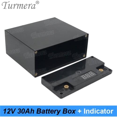 12V 30Ah Battery Box Storage Case with Capacity Indicator Build Turmera 48Piece 18650 Battery for Uninterrupted Power Supply 12V