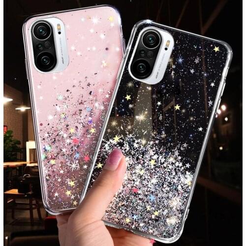 Poco F3 X3 Pro Case Bling Glitter Cover For Xiaomi Redmi Note 9 10 Pro 9S Poco F3 X3 F2 Pro Cases Xiomi PocoF3 F 3 X3Pro Covers