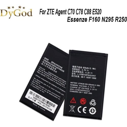For ZTE Agent C70 C78 C88 E520 Essenze F160 N295 R250 Li3708T42P3h553447 Battery 820mAh Mobile Phone Replacement Backup Batteria