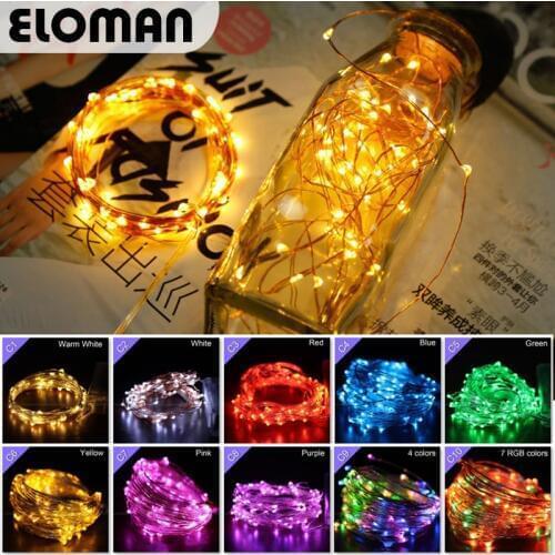 2m 3m 5m 10m LED string lights 3 AA batteries wedding birthday christmas party light decorations