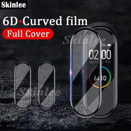 2 pcs Soft Protector Cover For Xiaomi Mi Smart Band 6 Smart Watch Screen Protection Film Black Edge For Mi Smart Band 6 Film