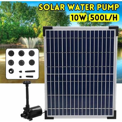 Mini Solar Fountain Pump Kit Solar Panel Water Pump Submersible Pump for Garden Landscape Floating Fountain Swimming Pool&Patio