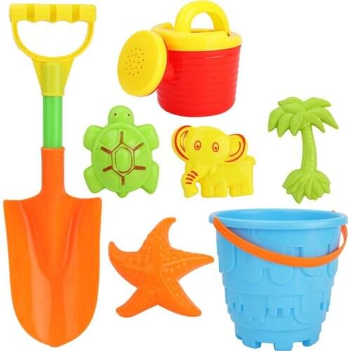 Summer Soft Baby Beach Toys Kids Bath Play Sandbox Set Beach Party Watering Can Bucket Sand Molds Toys Water Game