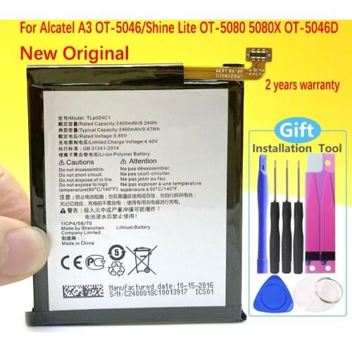 New Original Battery For Alcatel A3 OT-5046/Shine Lite OT-5080 5080X OT-5046D OT-5046Y 5046D TLP024CJ TLP024CC Mobile Phone