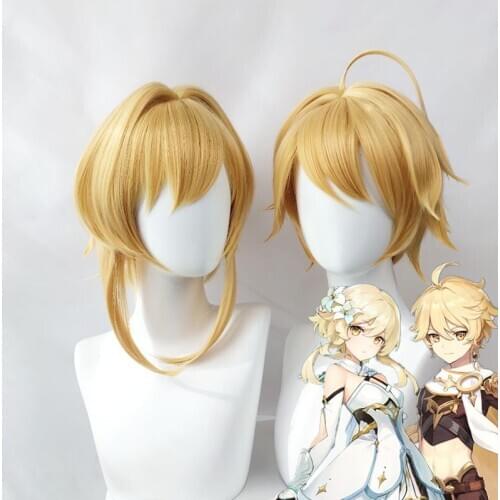 Game Genshin Impact Traveler Ying Traveler Sora Kong Cosplay Halloween Cosplay Wig Genshin Impact Traveler Cosplay Hair