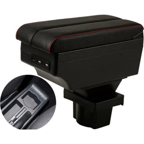 For Skoda Yeti Octavia A5 armrest box central Store content box storage case USB interface decoration accessories