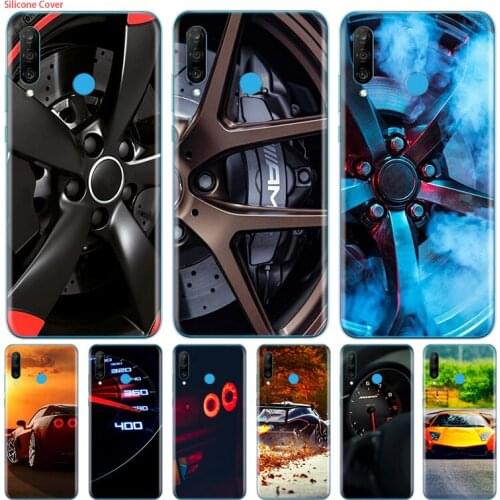 Hot Sport car Fashion Silicone Cover For Huawei P40 P30 P20 P10 P9 P8 Pro Plus Lite E Mini 2019 2017 Phone Case