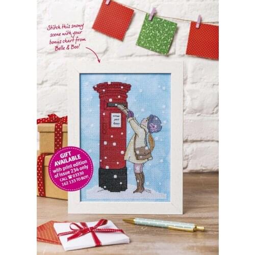 Lovely kit 19-20 Cross stitch Handmade 14CT Counted Canvas DIY,Cross-stitch kits,Embroidery Magazine Picture-Girl Sending