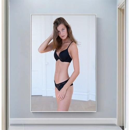 Anna edelfors Barros Sexy Model Pretty Girl Swimsuit Pose Wall Silk Cloth HD Poster Art Home Decoration Gift