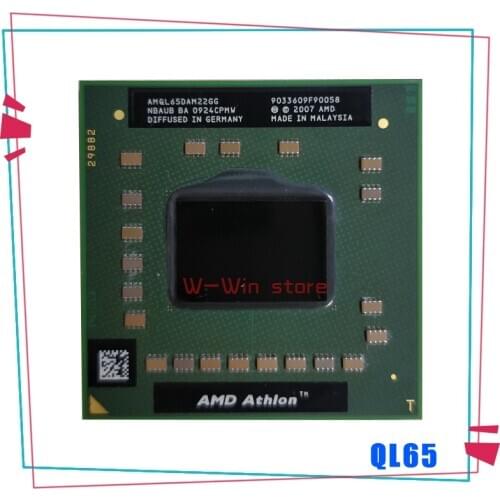 AMD Athlon 64 X2 QL-65 QL 65 QL65 2.1 GHz Dual-Core Dual-Thread CPU Processor AMQL65DAM22GG Socket S1