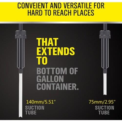 40GF Fuel Oil Hand Siphon Pump Hand Transfer Petrol Liquid Fluid Pump Car Manual Gas Oil Liquid Syphon