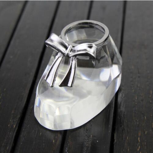 50pcs/lot Baby Shower Wedding Favor And Gift Crystal Baby Shoe Baptism Souvenir For Guest LX1673