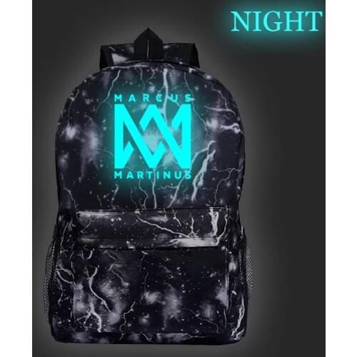 Mochila Marcus martinus Luminous Backpack Travel Shouler Knapsack Boys Girls School Bag teens Laptop Rucksack kidsBookbag