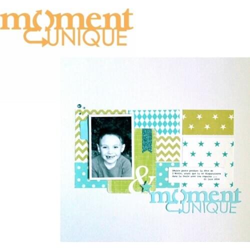 French Word Moment Unique Metal Cutting Dies Scrapbooking Stencils For DIY Craft Paper Card Making Supplies New Dies 2019