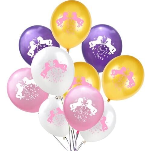10Pcs/lot 12 Inch Unicorn Party Latex Helium Thickening Balloons Wedding Birthday Unicorn Party DIY Decoration Balony Globos